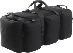 105L Military Tactical Duffle Bag For Men, Extra Large Army Duffle Bag Heavy Duty Deployment Bag, Military Duffel Bag Backpack Outdoor Gear (Black)