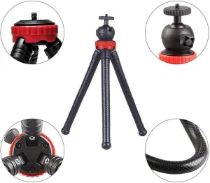 12'' Flexible Tripod Stand for Tascam Recorder DR-40 DR-05 DR-22WL DR-44WL DR-100MKIII - Acetaken