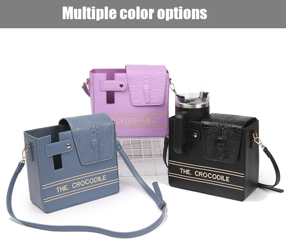 2025 New Stanley Purse Cup Holder Bag Crossbody Water Cup Storage Bag Portable Cups Purses Stanley Cup Purse Holder 40 Oz