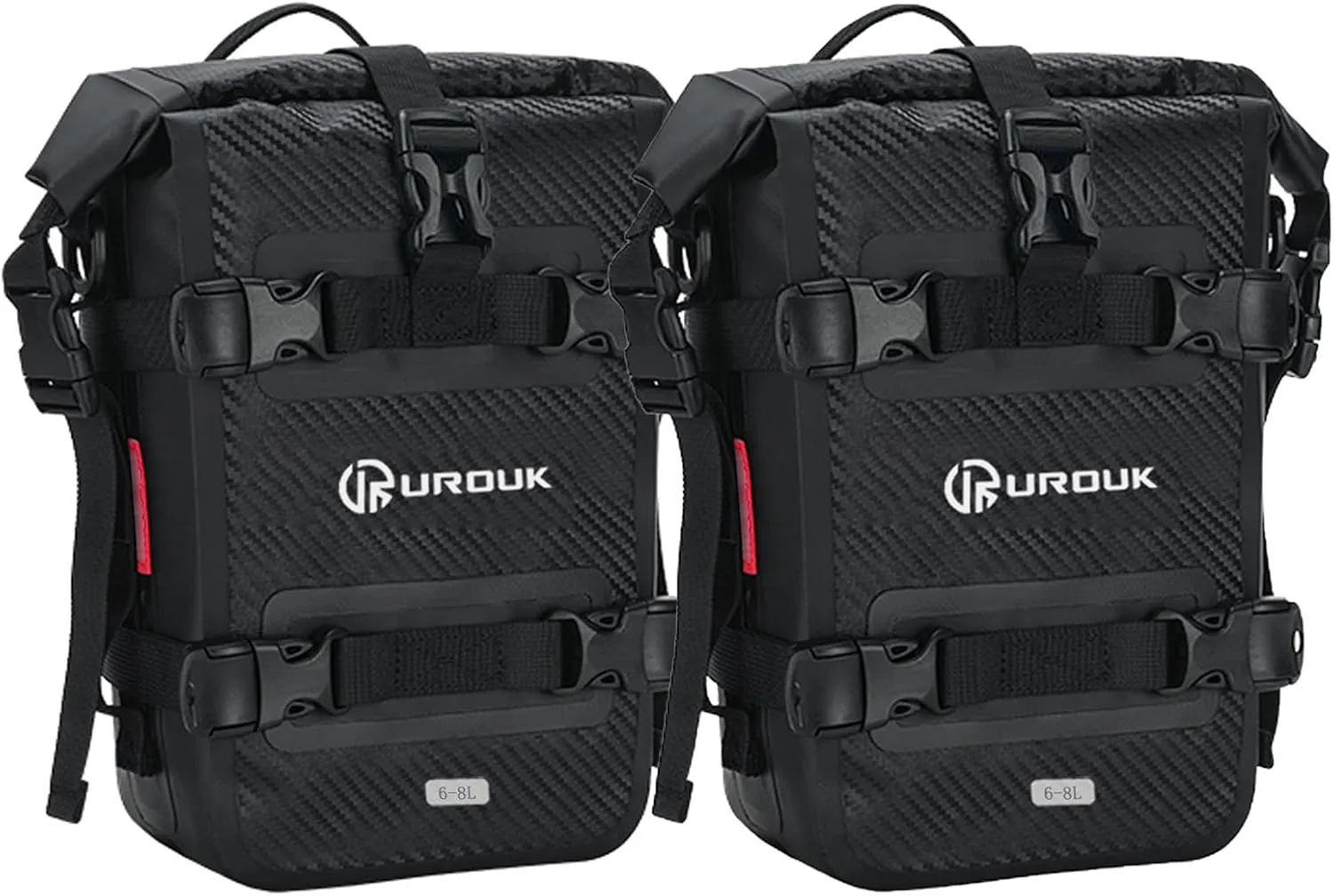 6-8L Waterproof Motorcycle Bumper Bag Motor Crash Bar Bag Side Frame Pannier Bag Dry Bag with Shoulder Strap - Essential Riding Gear for Motorcycles