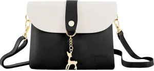 AISPARKY Small Crossbody Purse, PU Leather Small Purse for Girls With Pendant With Strap/Gold Chain Strap