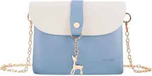 AISPARKY Small Crossbody Purse,PU Leather Small Purse for Womens and Girls With Pendant With Strap/Gold Chain Strap