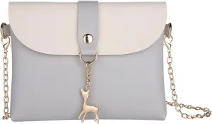 AISPARKY Small Crossbody Purse,PU Leather Small Purse for Womens and Girls With Pendant With Strap/Gold Chain Strap