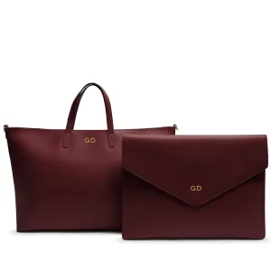 Alex Laptop Bag Set Oxblood