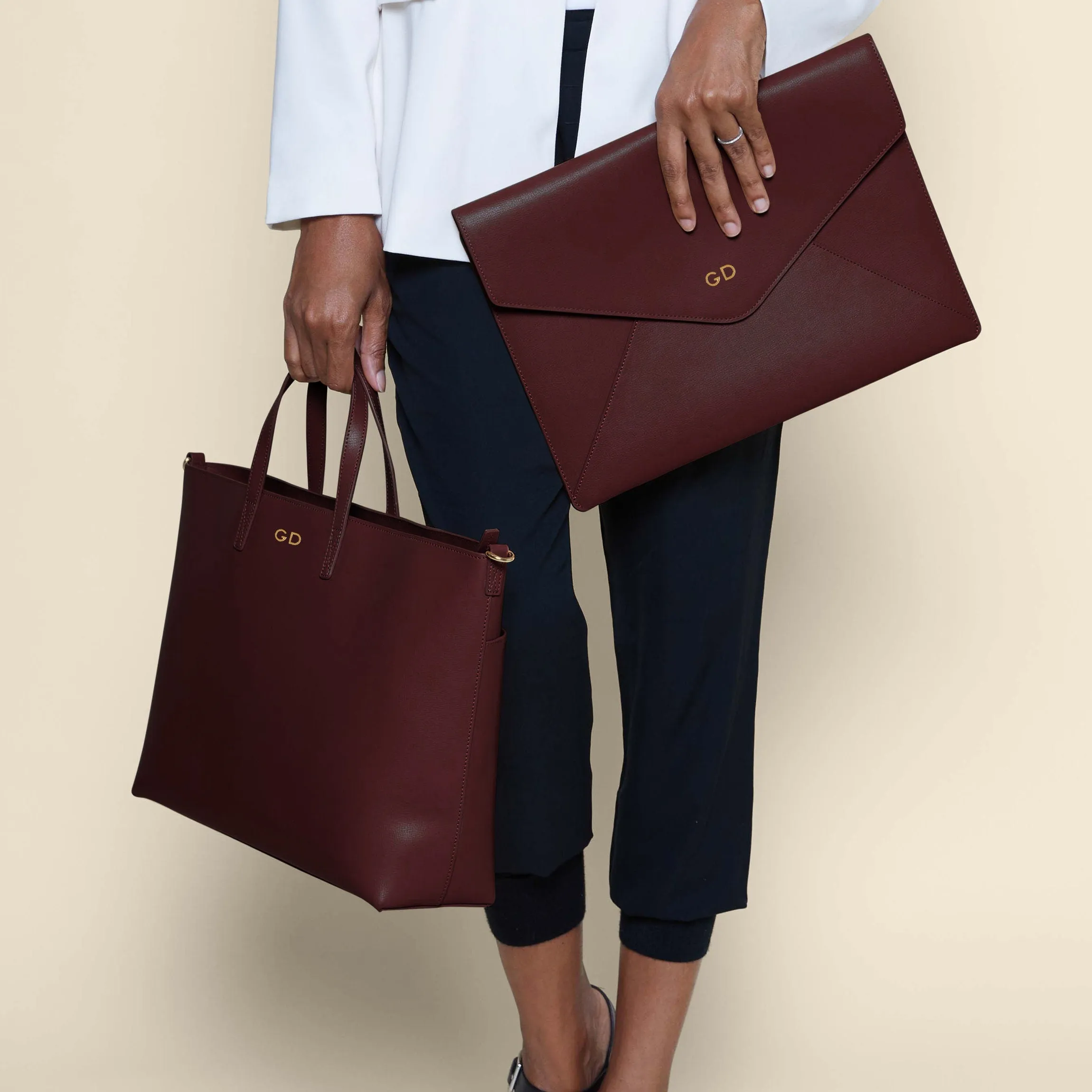 Alex Laptop Bag Set Oxblood