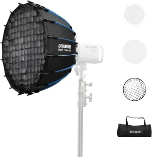 amaran Light Dome 60 Softbox,One-snap Quick-Release Bowens Mount Foldable Soft Light Modifier Lighting Studio Control Modifiers Softbox for amaran 60/100/200/300c/150c (Light Dome 60)