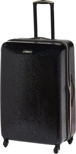American Tourister Belle Voyage Hardside Luggage with Spinner Wheels, Black, Checked-Medium 25-Inch
