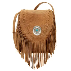 AMERICAN WEST Seminole Soft Crossbody Fringe Bag - Deerskin