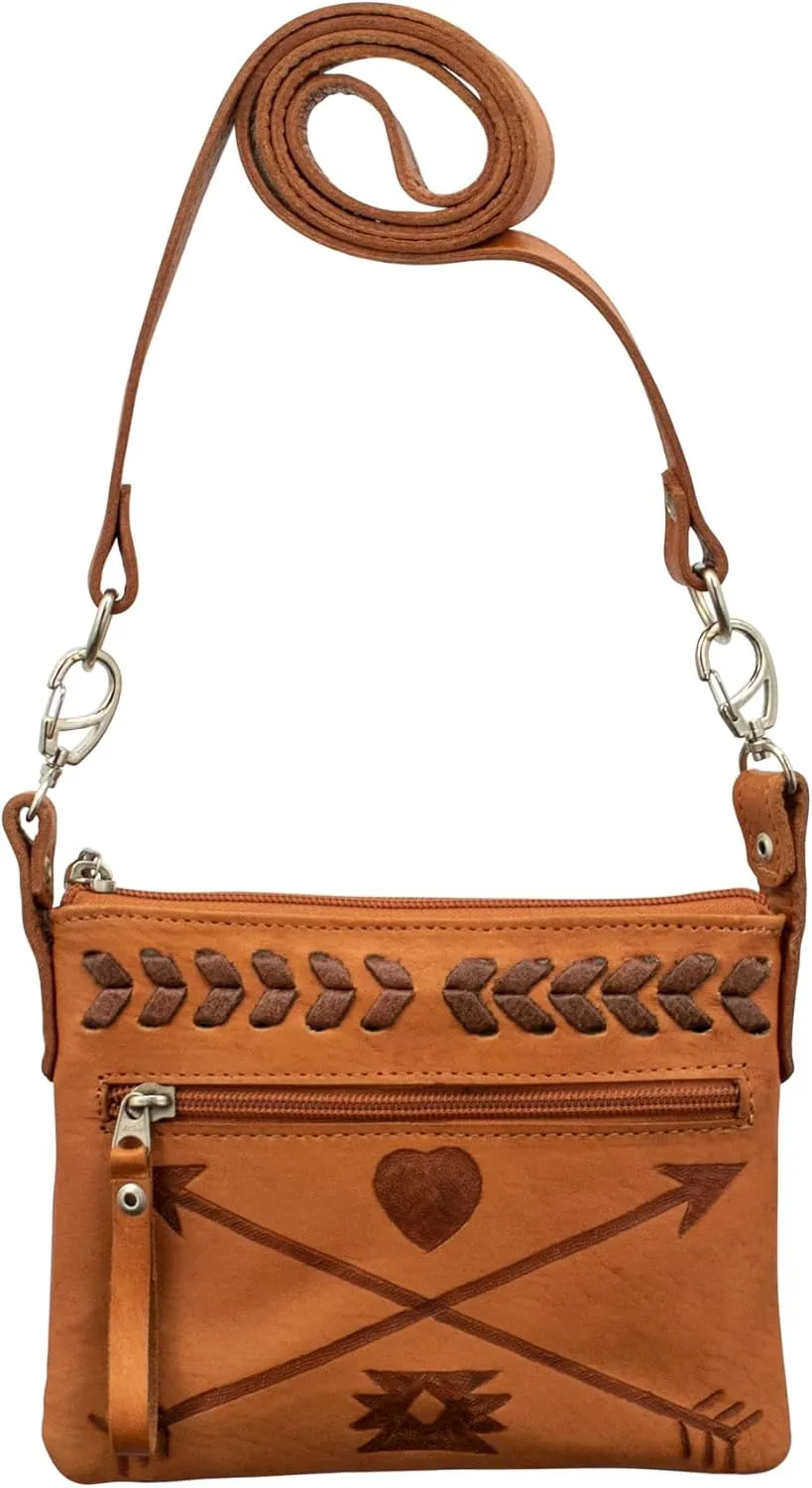 American West Trail Rider Hip Bag Crossbody for Women - Friendship arrows