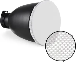 Andoer 11.6 Inch Beauty Dish with Profoto Mount Tele-Zoom Reflector Diffuser Lamp Shade Dish with 60°Honeycomb Grid & Diffuser Sock for Profoto Mount Studio Strobe Flash Light Speedlite