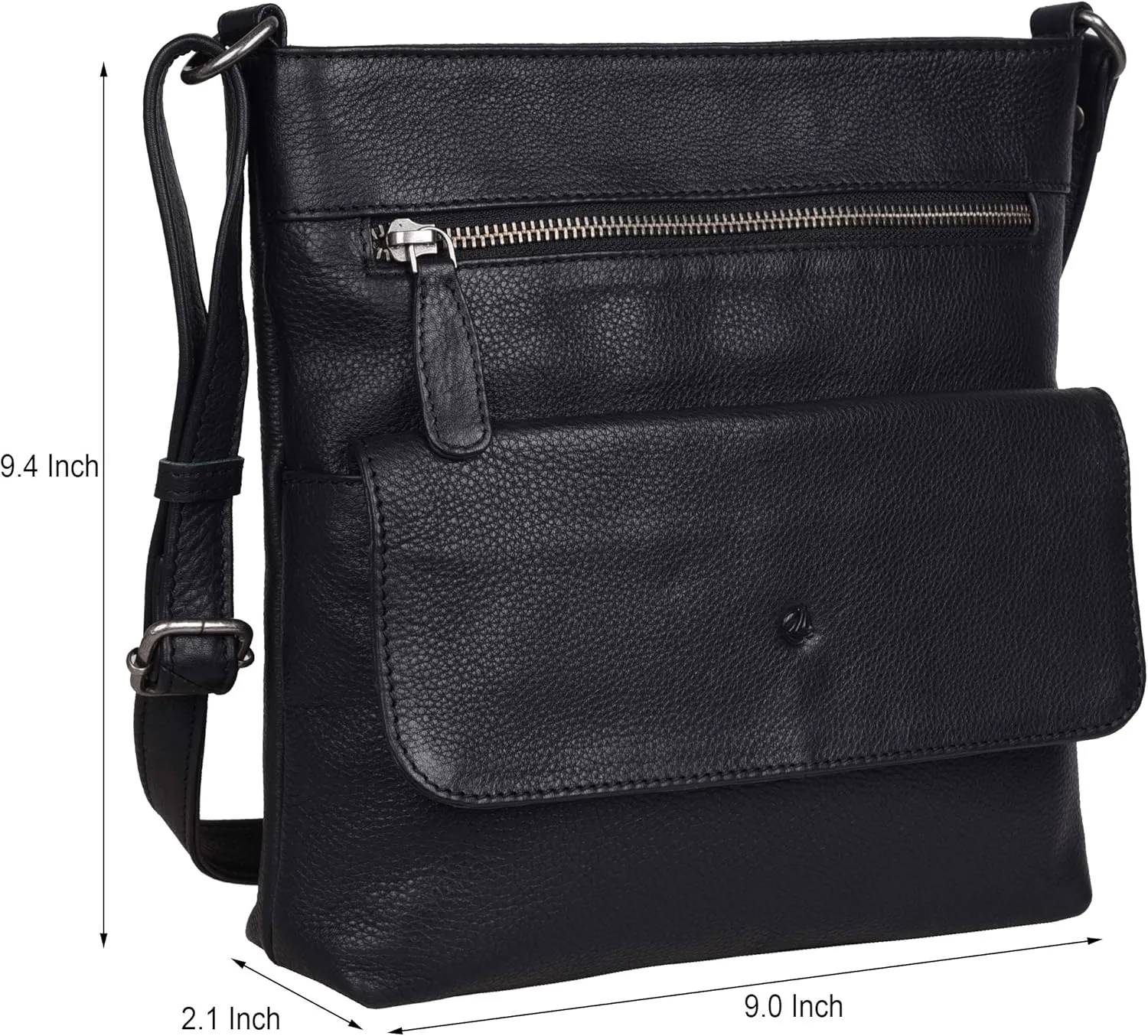 ANTONIO VALERIA Christmas Gift Piper Leather Crossbody Bag
