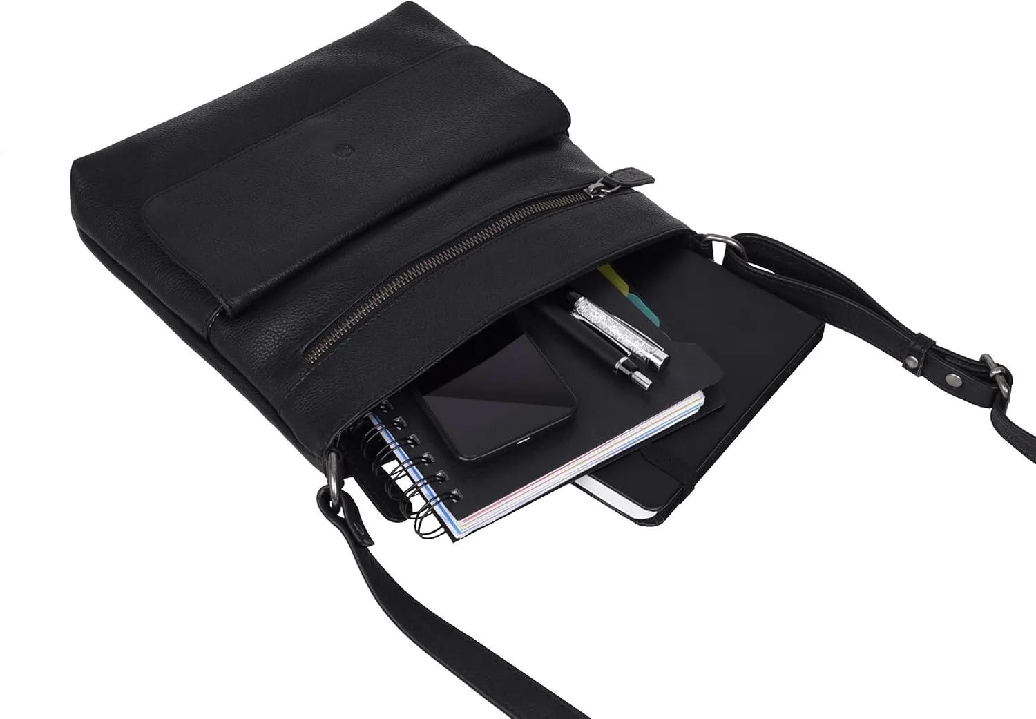 ANTONIO VALERIA Christmas Gift Piper Leather Crossbody Bag