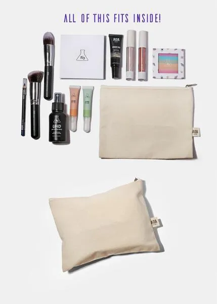 AOA Canvas Pouch - Flower Sketch