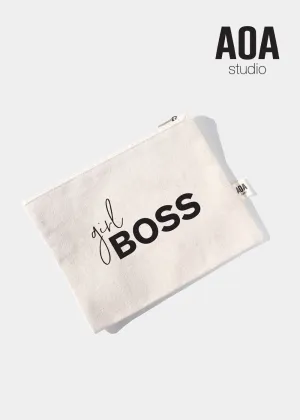 AOA Canvas Pouch - girl Boss
