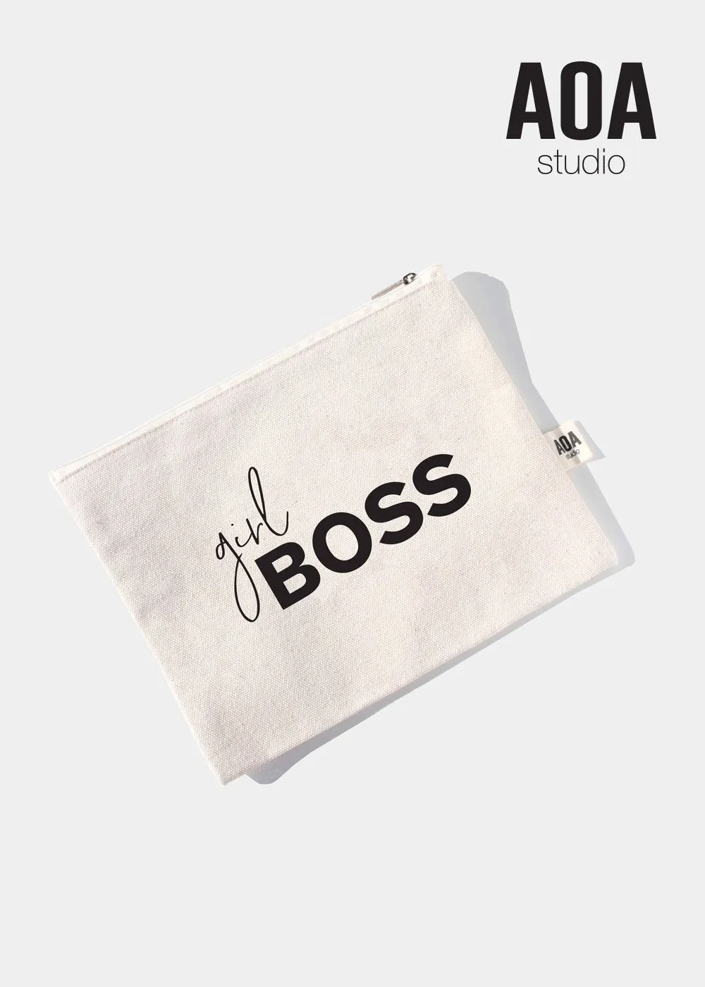 AOA Canvas Pouch - girl Boss