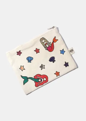 AOA Canvas Pouch - Mermaid Sketch
