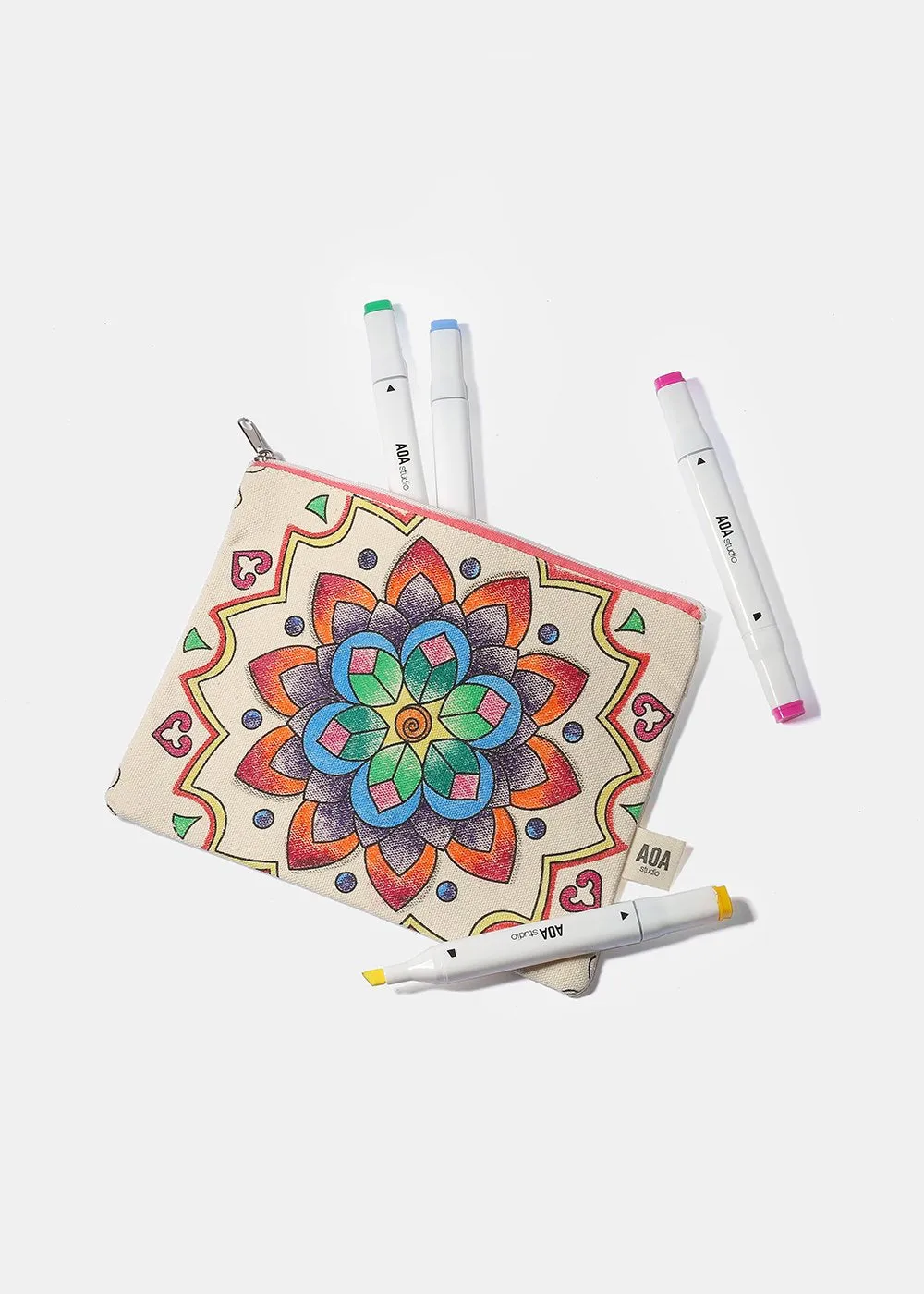 AOA Canvas Pouch - Mermaid Sketch