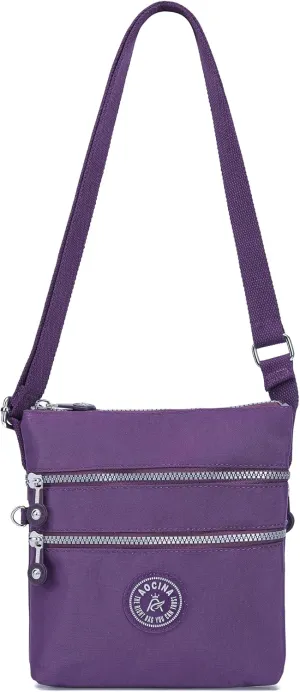 AOCINA Crossbody Purses for Women Lightweight Small Travel Bag Shoulder Purses and Handbags with Multi Zipper Pockets