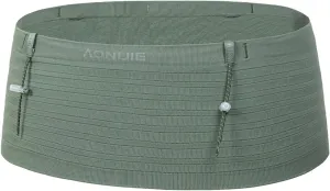 AONIJIE Running belt waist bag, multi-compartment storage waist bag suitable for walking, traveling, sports, hiking, and exercising (Light green,Medium)