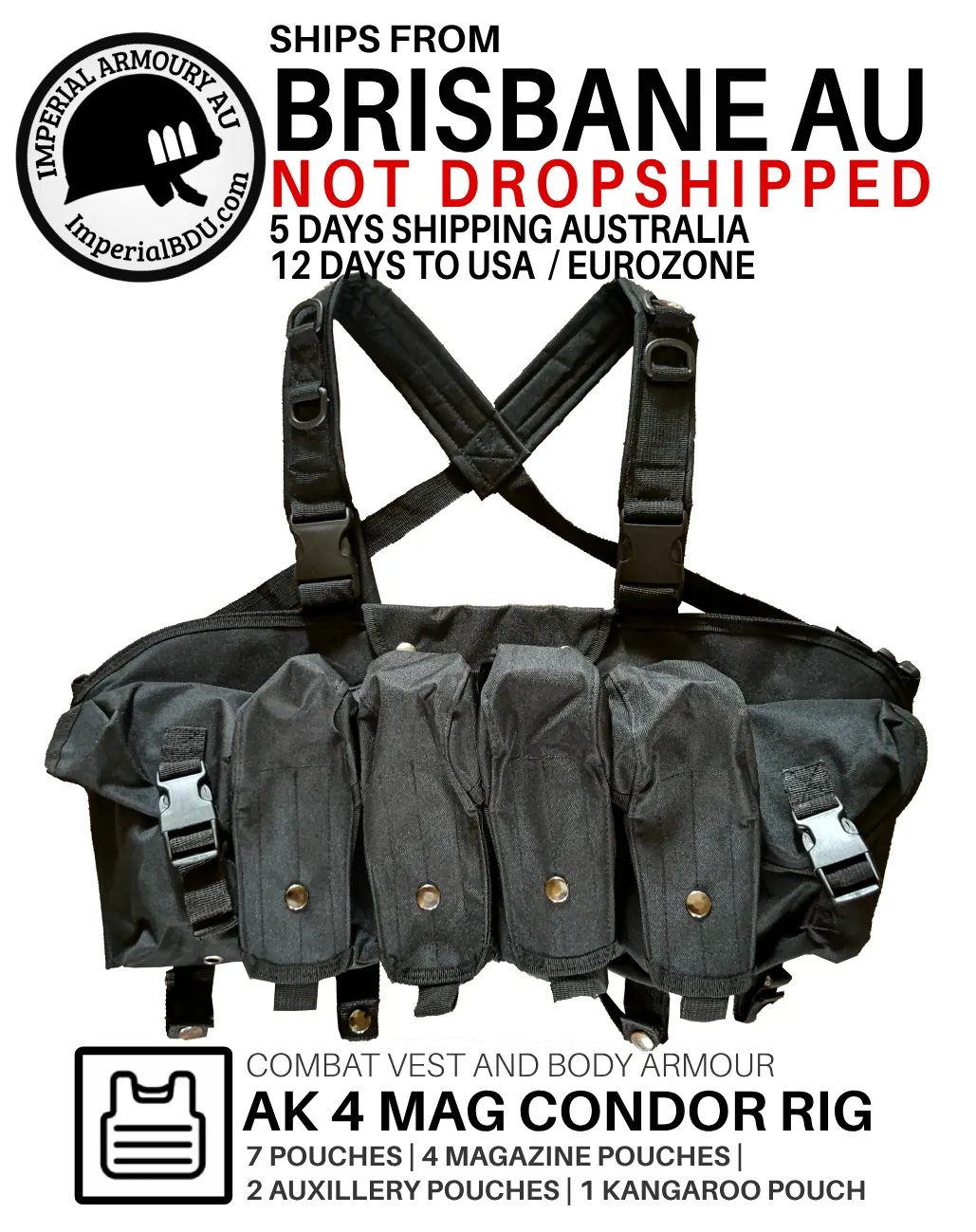 AR AK Chest Rig Condor Hunting Vest NZ Army | S-XXL size Australia
