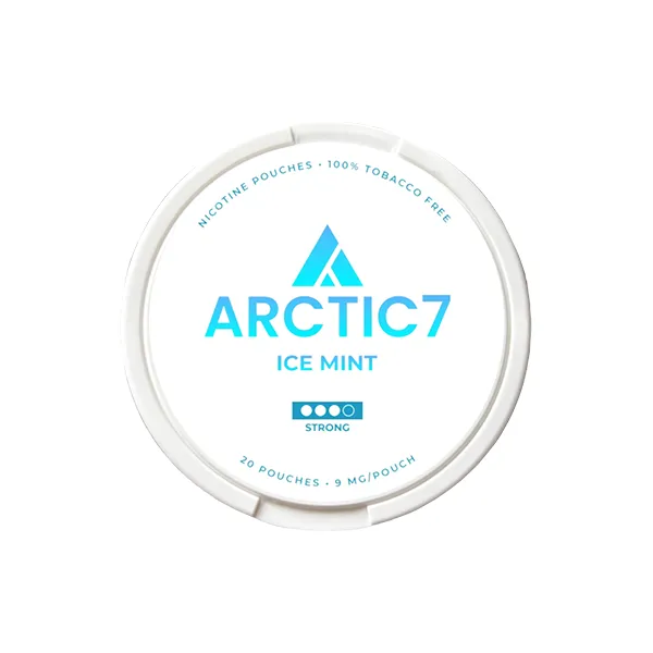 Arctic7 Ice Mint Slim Nicotine Pouches - 9mg Strength, 20 Pack