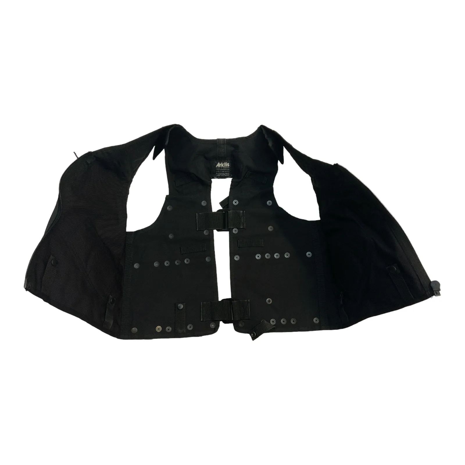 Arktis Tac-Vest Load Bearing Black SAS Combat Airsoft Adjustable Size OBTV65B
