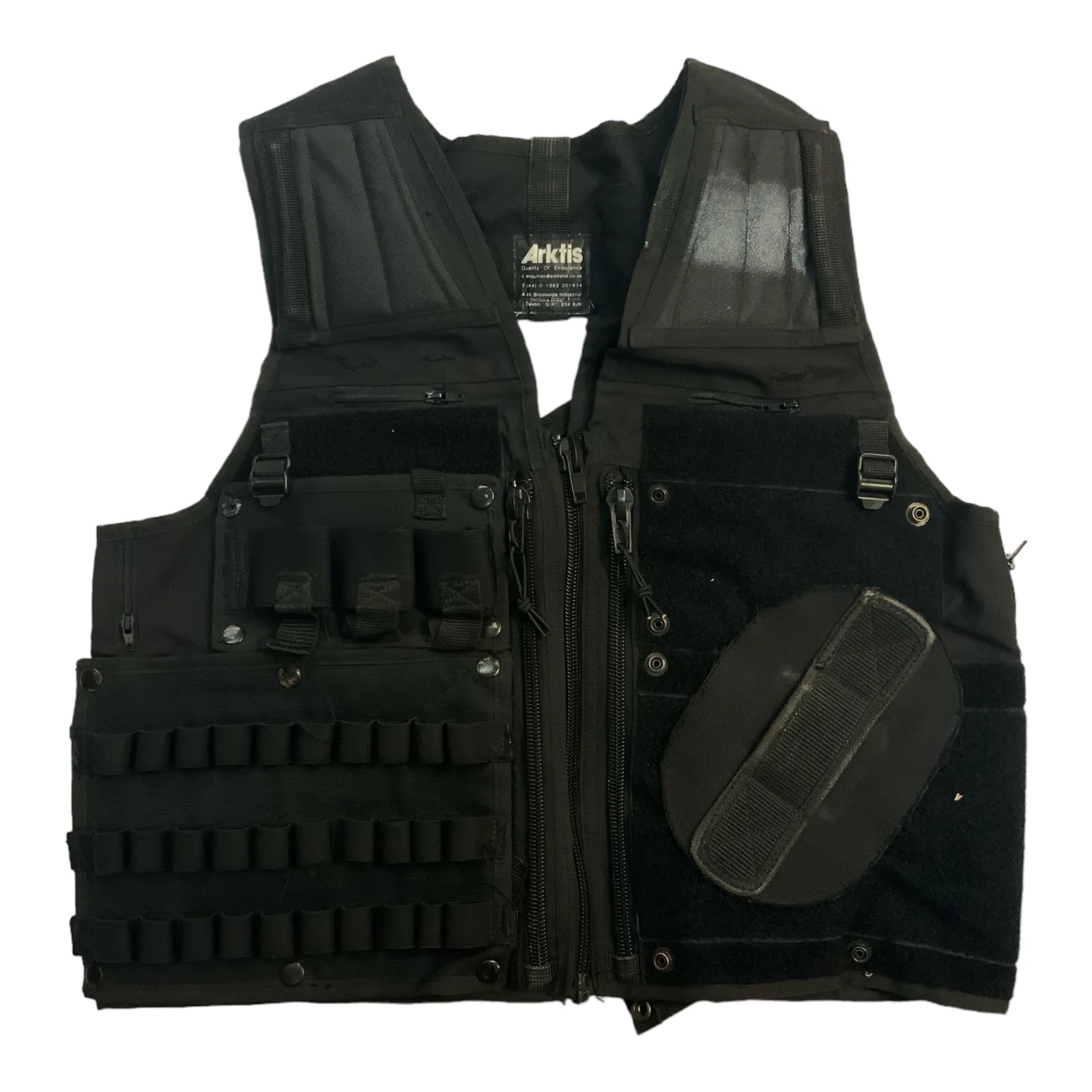 Arktis Tac-Vest Load Bearing Black SAS Combat Airsoft Adjustable Size OBTV65B