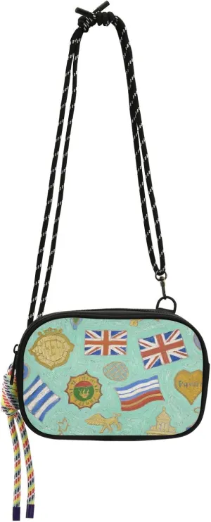 Art Paintings Vintage English West Crossbody Purse for Women Practical with Credit Card Slots Women's Shoulder Handbags Walk dog