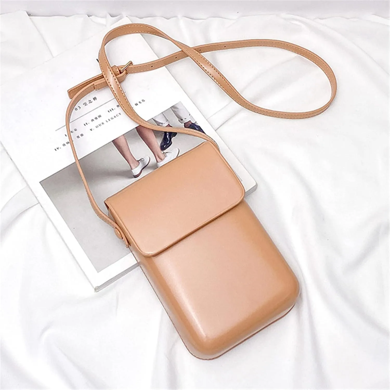 Atmneris Mini Over Shoulder Handbag for Women Small Travel Crossbody Wallet Casual Simple Sling Satchel Bag