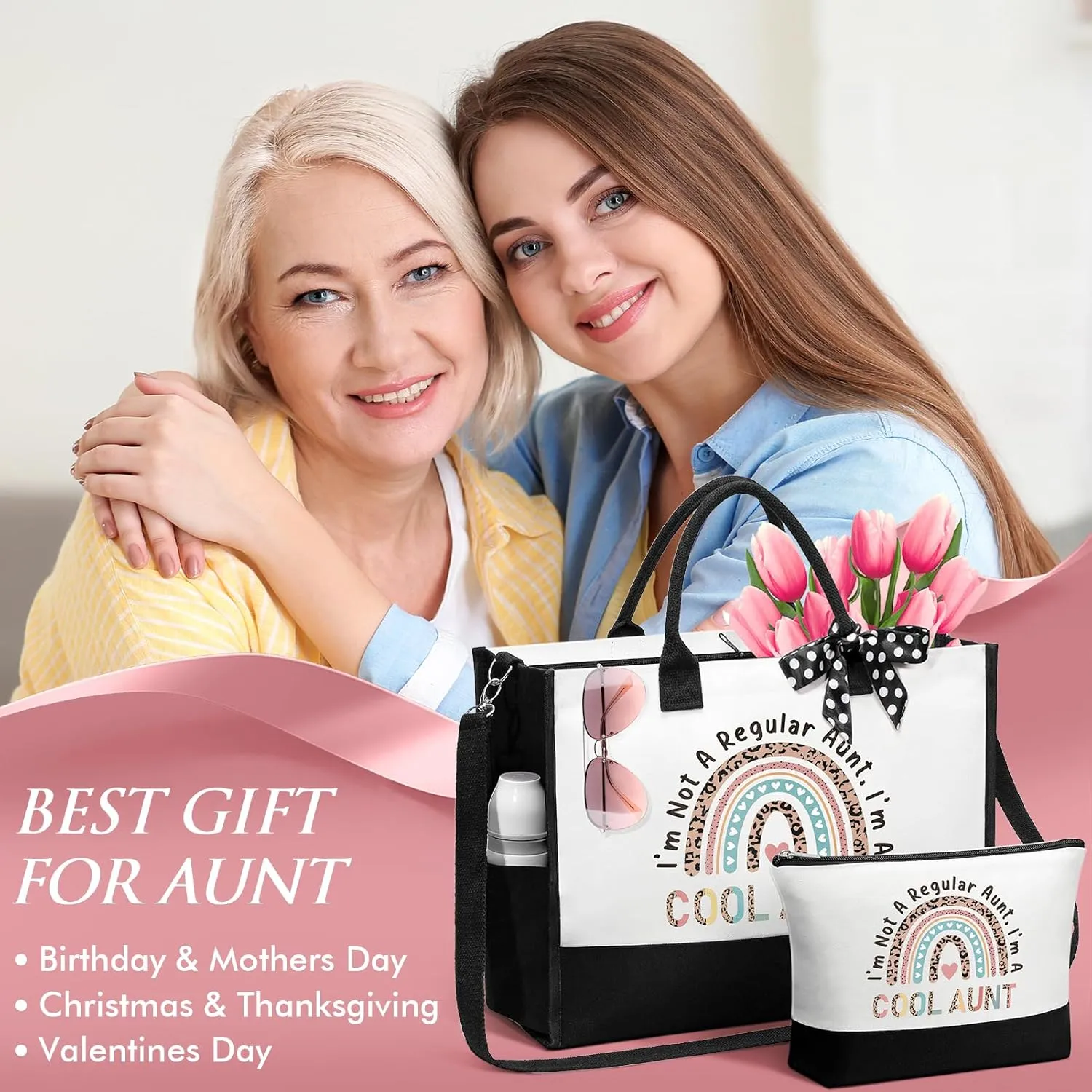 Aunt Gifts from Niece Nephew, Aunt Birthday Gifts Mothers Day Gifts for Aunt Auntie Gifts, Best Aunt Ever Gifts Aunt Gift Basket for Auntie, Aunt Christmas Gifts Set Best Auntie Gifts for Auntie Women