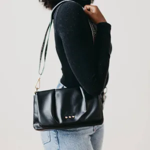 Aurora Crossbody Clutch Bag In Black