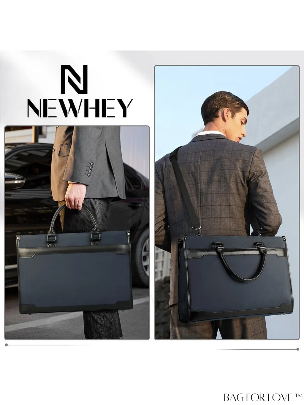BagForLove - 15.6 Laptop Messenger Bag: Professional Business Briefcase for Men - Perfect for Office and Travel