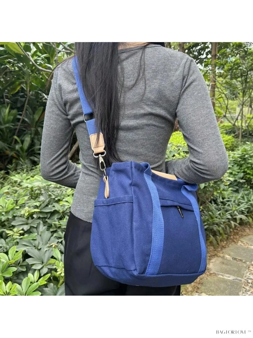 BagForLove - Chic Canvas Handbag with Shoulder Messenger Style and Storage