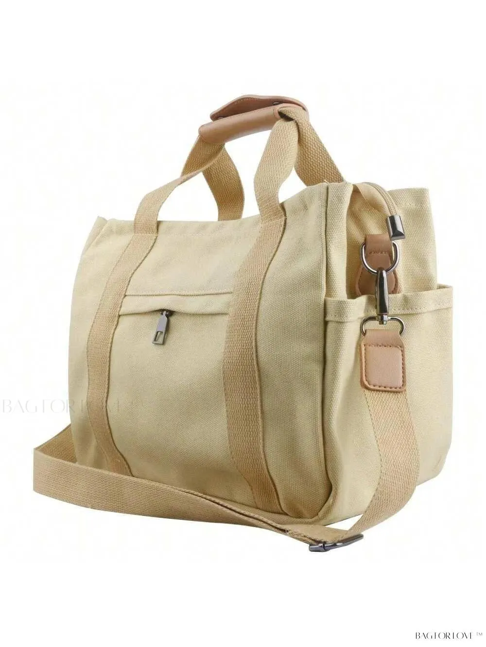 BagForLove - Chic Canvas Handbag with Shoulder Messenger Style and Storage