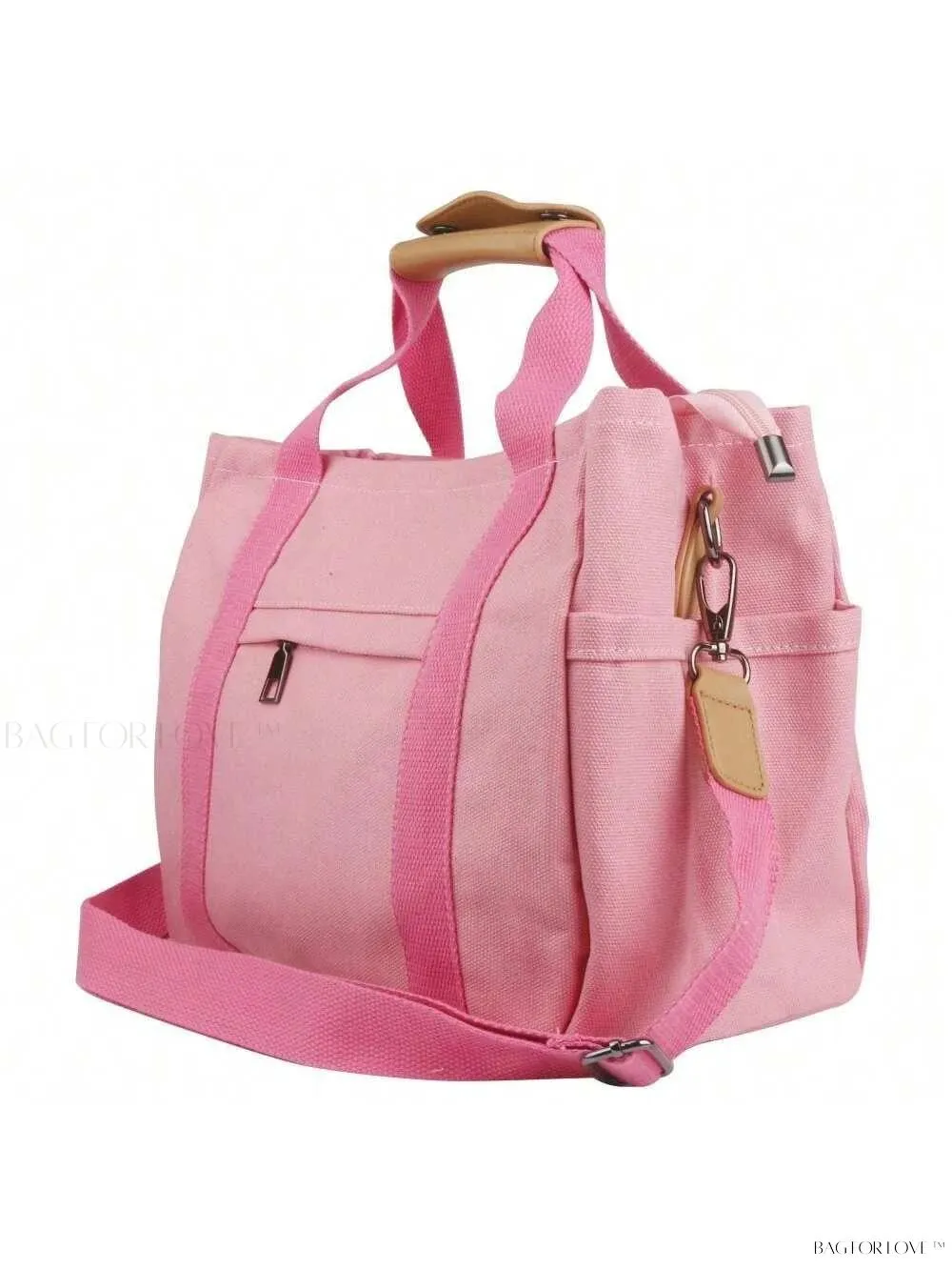 BagForLove - Chic Canvas Handbag with Shoulder Messenger Style and Storage