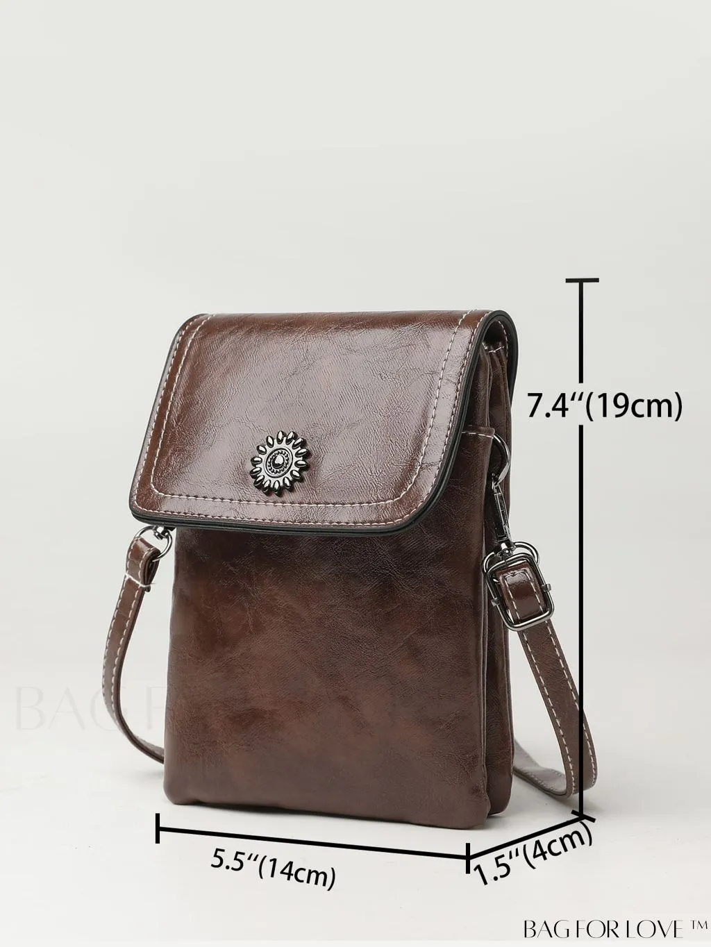 BagForLove - Metallic Mini Square Flap Bag for Chic Decor