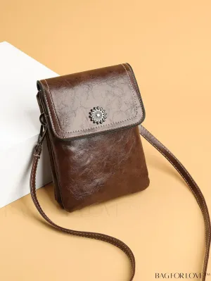 BagForLove - Metallic Mini Square Flap Bag for Chic Decor