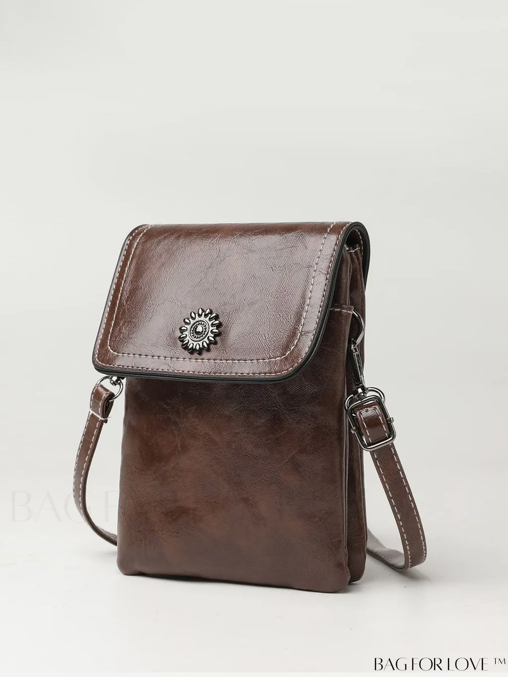 BagForLove - Metallic Mini Square Flap Bag for Chic Decor