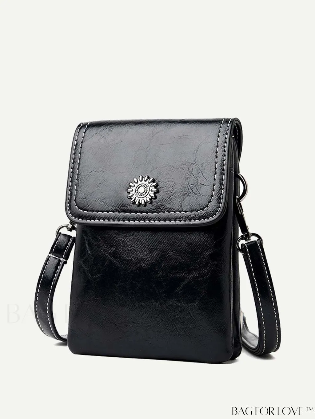 BagForLove - Metallic Mini Square Flap Bag for Chic Decor