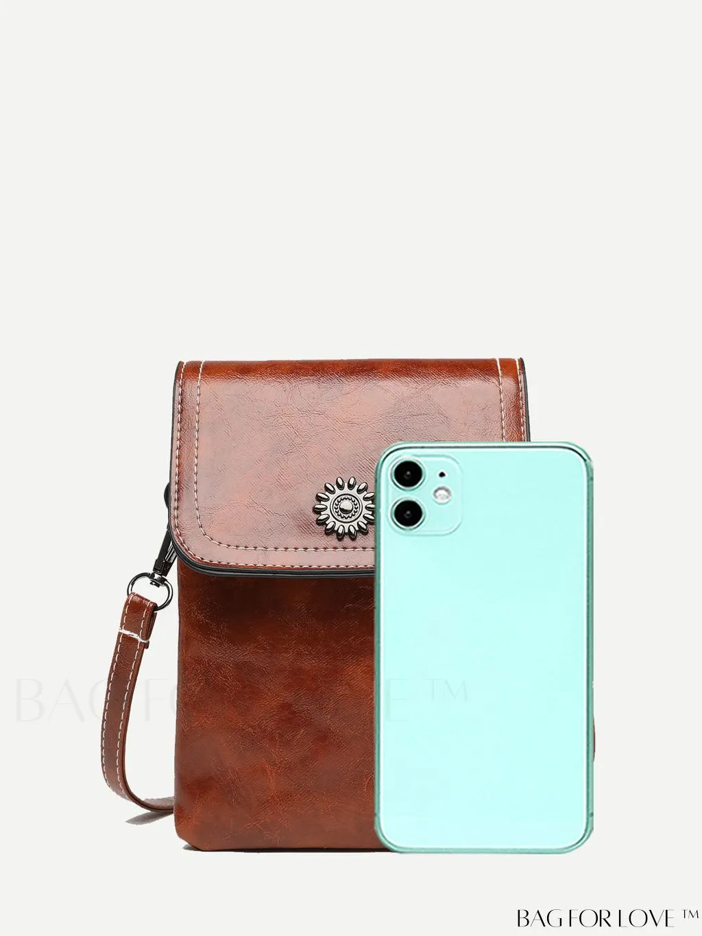 BagForLove - Metallic Mini Square Flap Bag for Chic Decor