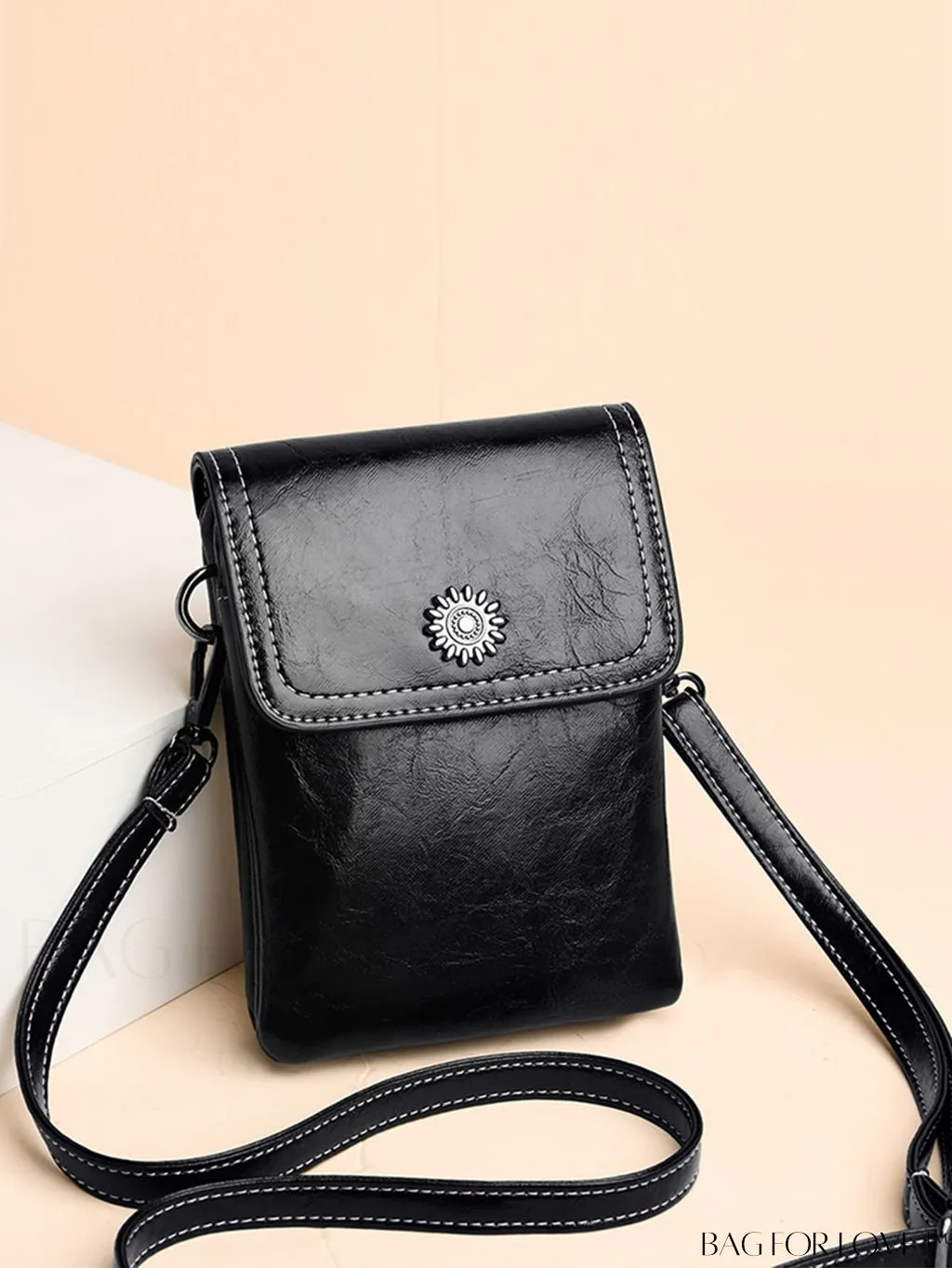 BagForLove - Metallic Mini Square Flap Bag for Chic Decor