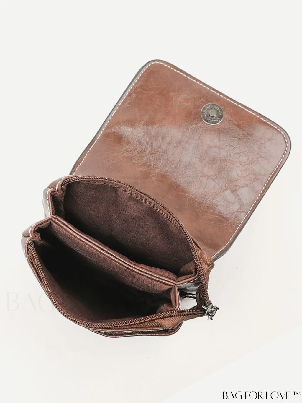 BagForLove - Metallic Mini Square Flap Bag for Chic Decor