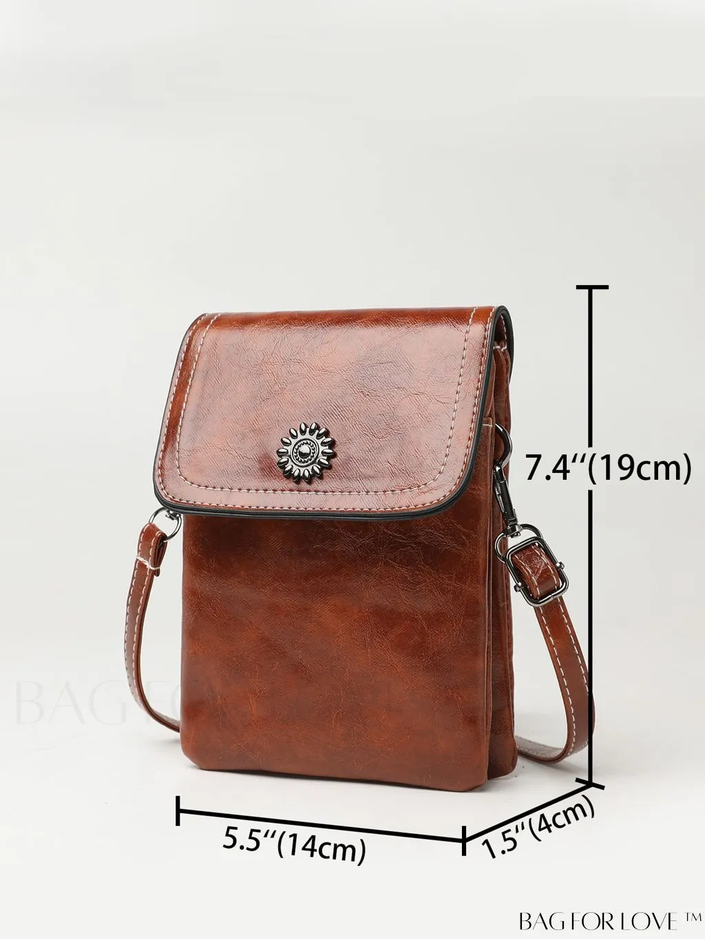 BagForLove - Metallic Mini Square Flap Bag for Chic Decor