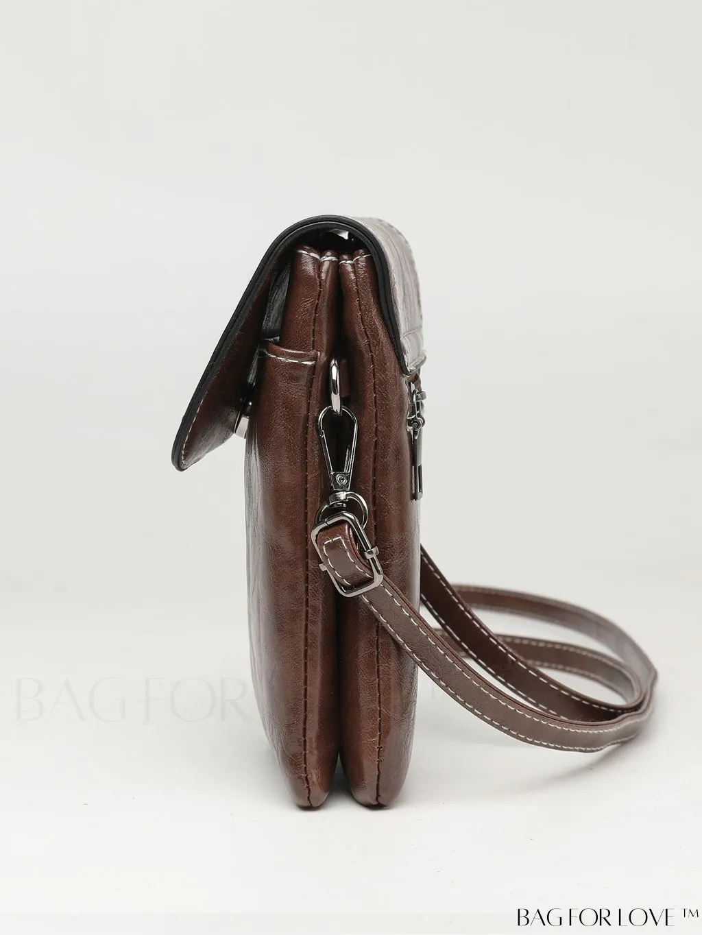 BagForLove - Metallic Mini Square Flap Bag for Chic Decor