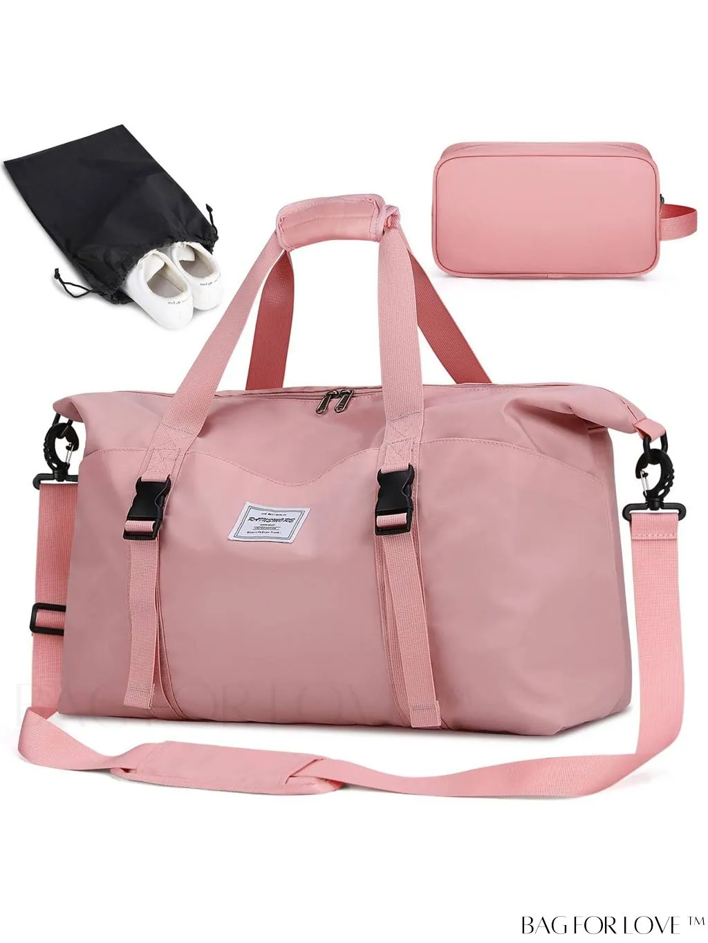 BagForLove - Waterproof Travel Duffel Bag with Wet Pocket and Toiletry Bag - 30L/40L