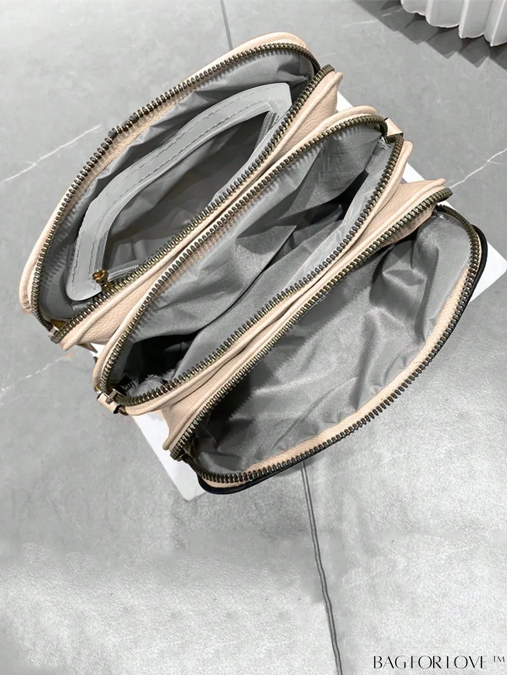 BagForLove - Womens 3-Layer Small Satchel: Fashionable Crossbody Bag with Removable Strap - Ideal Mothers Day Gift