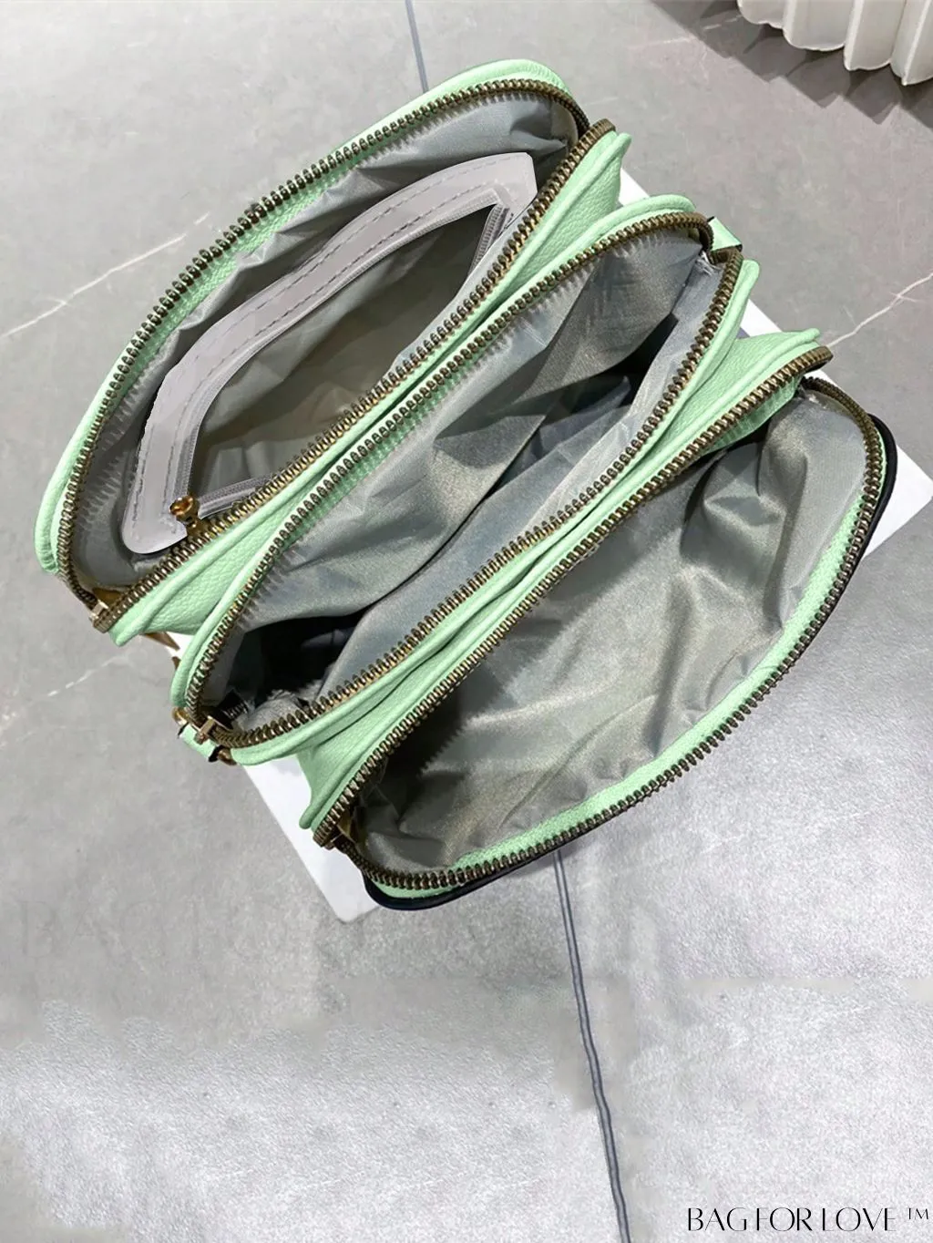 BagForLove - Womens 3-Layer Small Satchel: Fashionable Crossbody Bag with Removable Strap - Ideal Mothers Day Gift