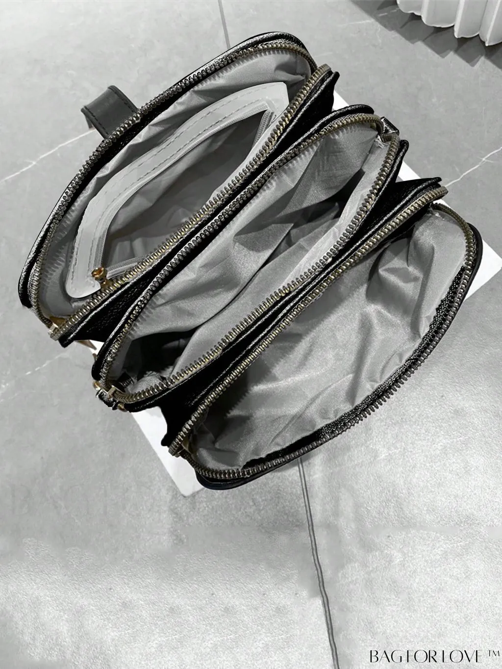 BagForLove - Womens 3-Layer Small Satchel: Fashionable Crossbody Bag with Removable Strap - Ideal Mothers Day Gift