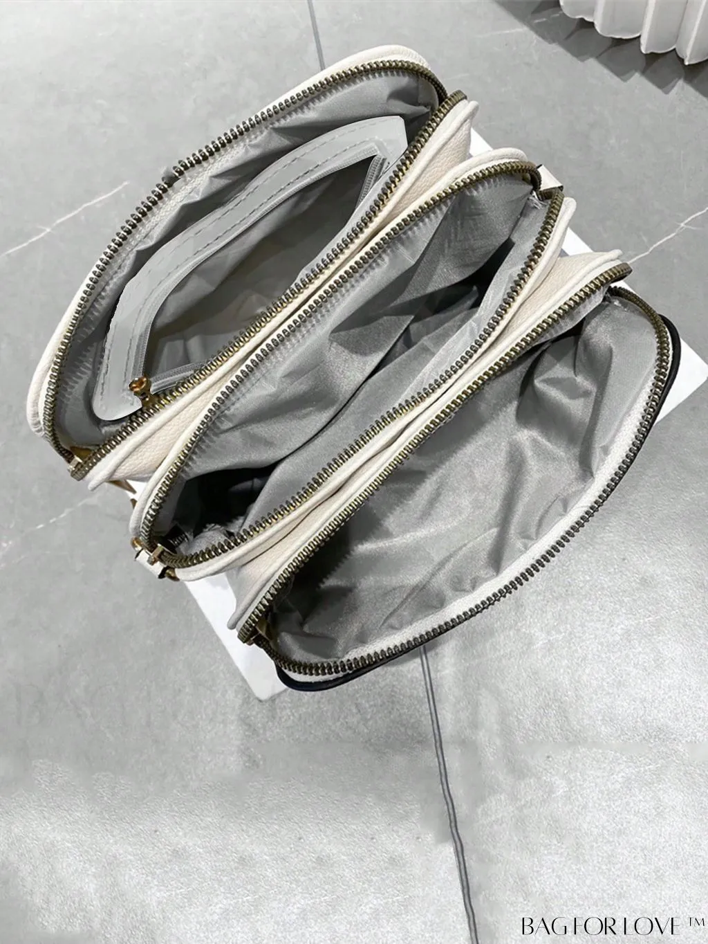 BagForLove - Womens 3-Layer Small Satchel: Fashionable Crossbody Bag with Removable Strap - Ideal Mothers Day Gift