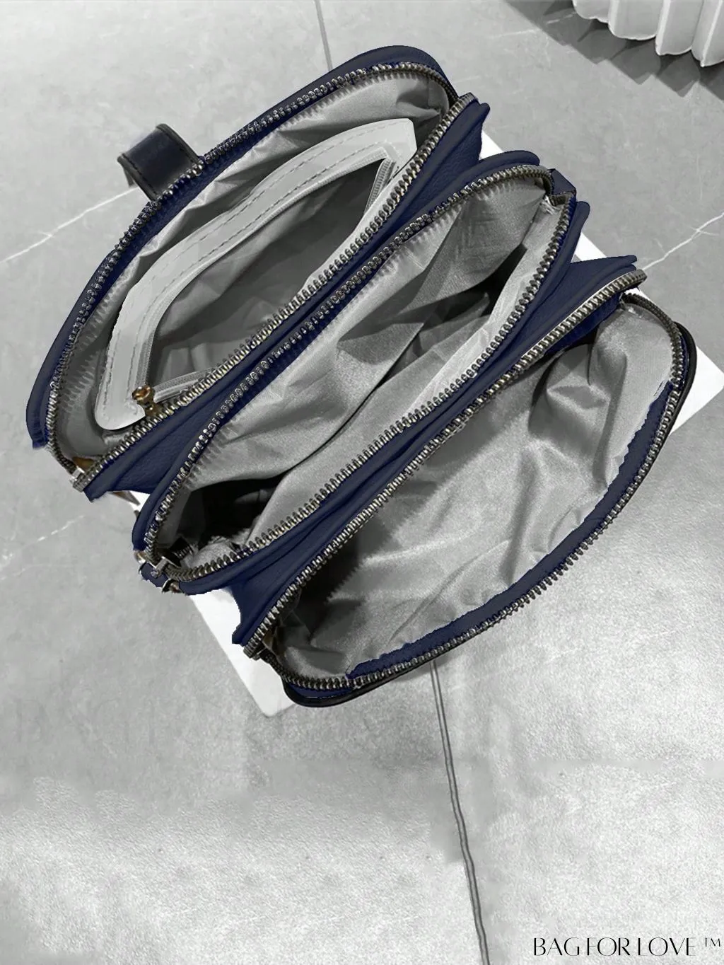 BagForLove - Womens 3-Layer Small Satchel: Fashionable Crossbody Bag with Removable Strap - Ideal Mothers Day Gift
